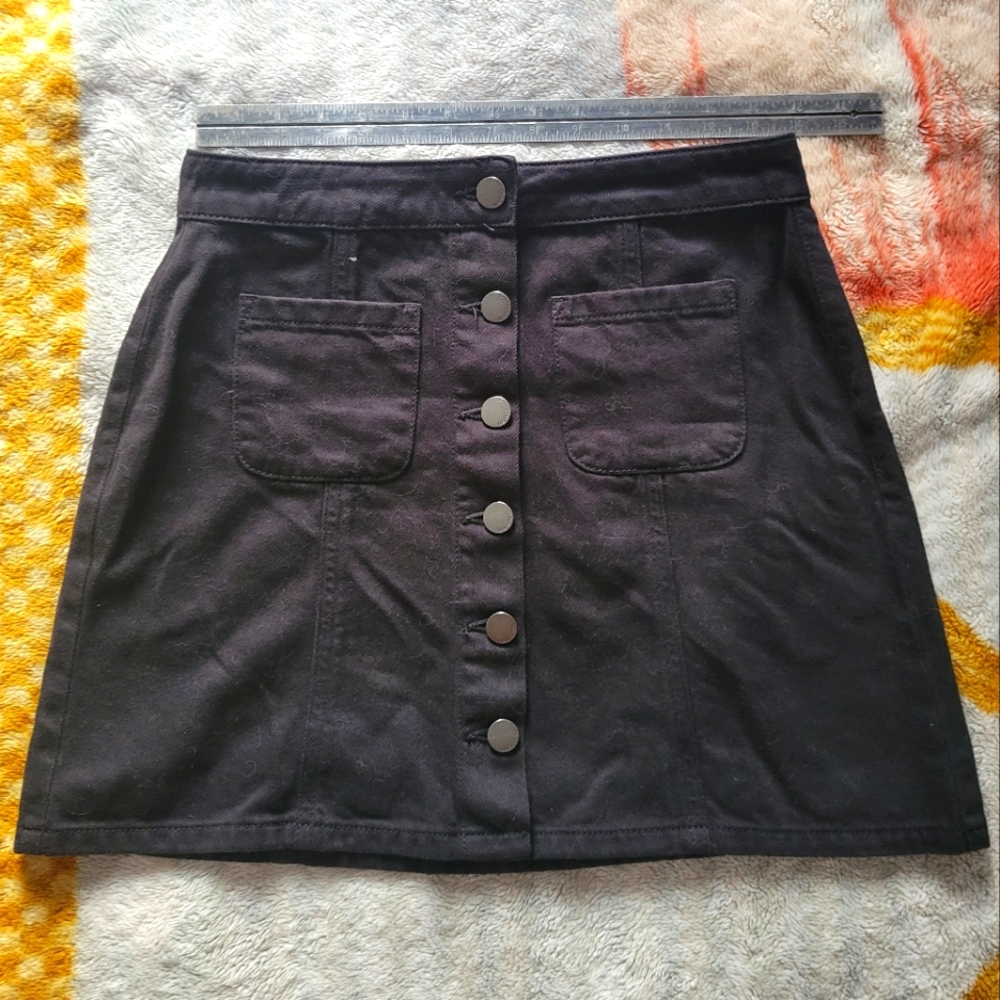 Denim mini skirt